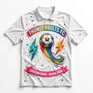 Soccer Club Jersey – Custom Team Name & Roster Kit