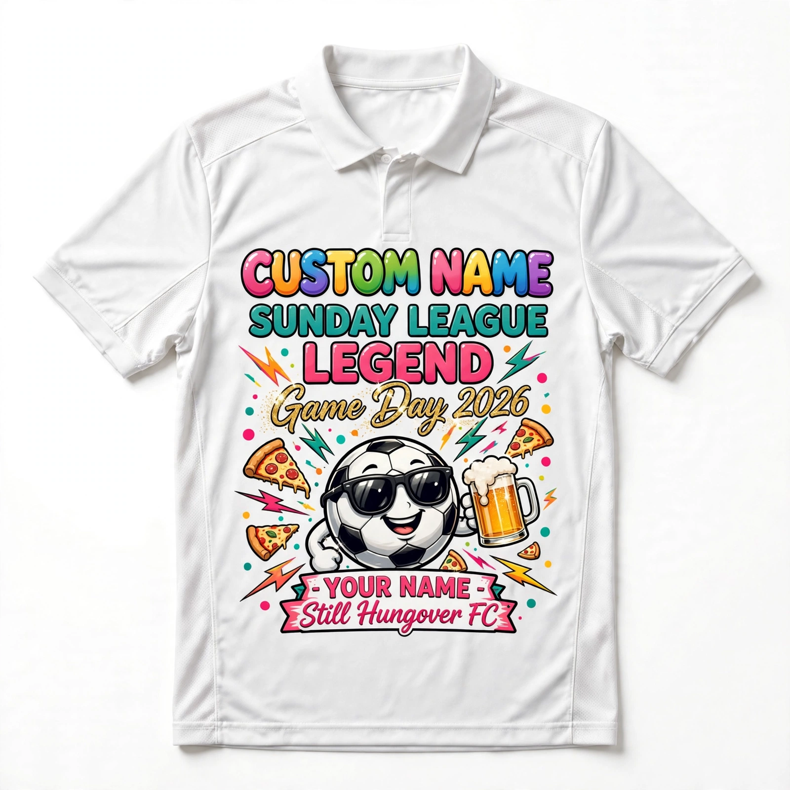Sunday League Soccer Jersey – Funny Custom Team Jersey