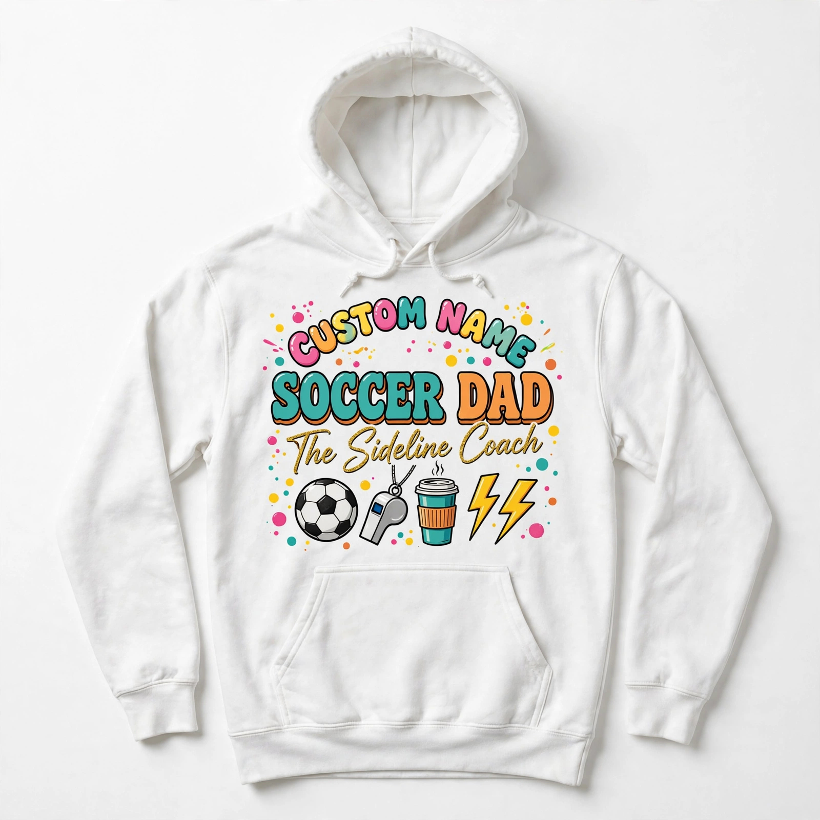 Soccer Dad Hoodie – Funny Sideline Pullover, Personalized