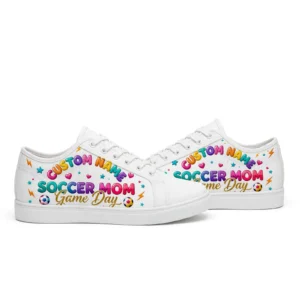 Custom Soccer Sneakers – Personalized Name & Number Low Top Shoes