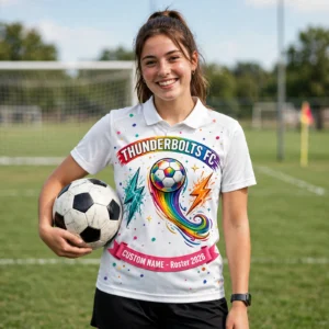 Alternative view of Soccer Club Jersey – Custom Team Name & Roster Kit