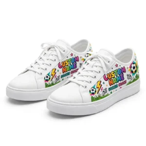 Soccer Coach Sneakers – Personalized Name Sideline Shoes