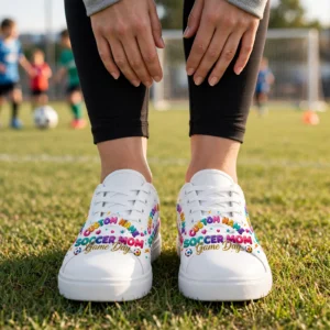 Alternative view of Soccer Fan High Top Shoes – Custom Team Name & Year Sneakers